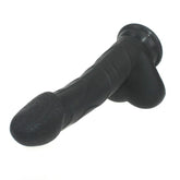 Realistic Cock W Balls Black - Lifelike Silicone Dildo Dongs Realistic